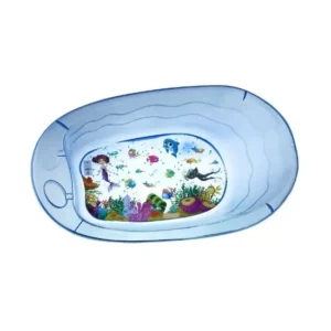 Transparent Bathtub with Pattern