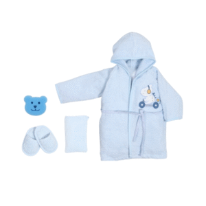 BD 4 Pcs. Bathrobe Set - Free Dino