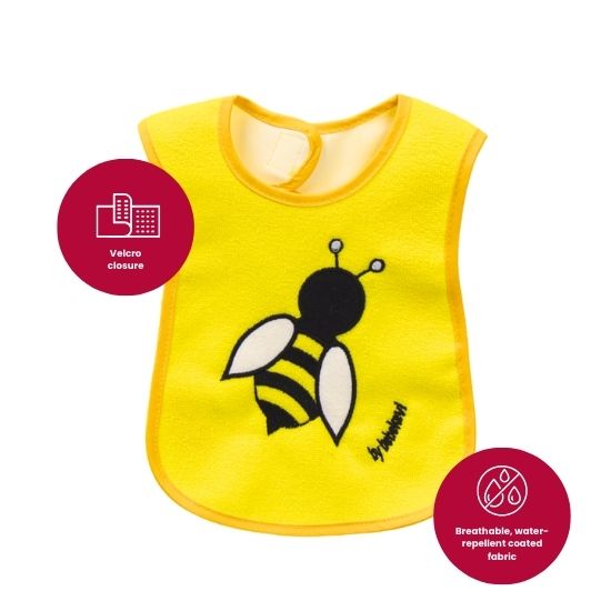 Bib with Embroidery - Bee - Image 4