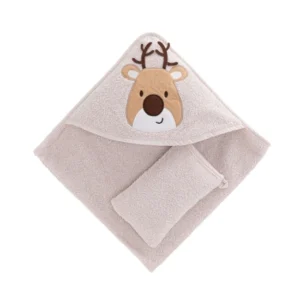 Towel & Washing Glove Set - Deer