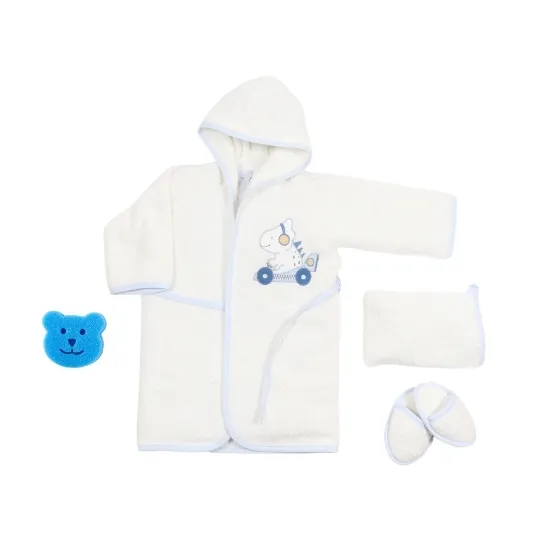 BD 4 Pcs. Bathrobe Set - Free Dino - Image 2