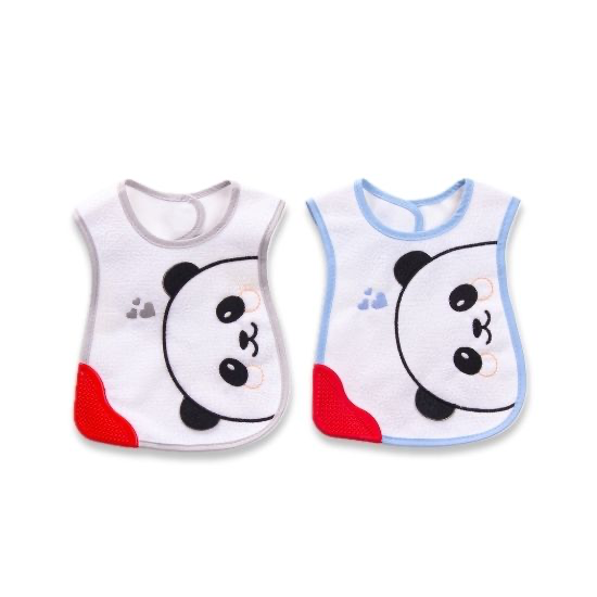 Plastering Bib with Teether - Boy