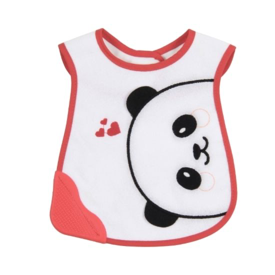 Plastering Bib with Teether - Girl - Image 3