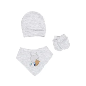 Hat, Bib & Glove Set