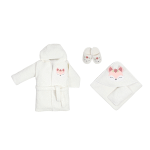 5 Pcs. Lux Bathrobe Set - Pretty Fox