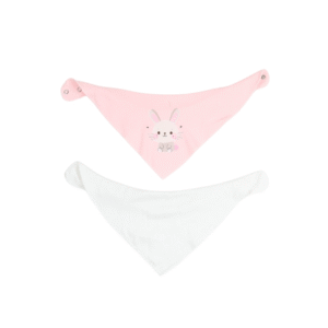 Combed Cotton Scarf Bib - Girl