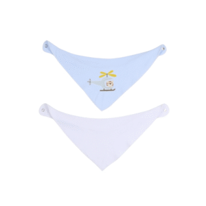 Combed Cotton Scarf Bib - Boy