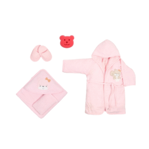 Babydo 5 Pcs. Bathtobe and Towel Set - Little Squireel