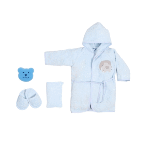 Babydo 4 Pcs. Bathrobe Set - Friendly Elephant
