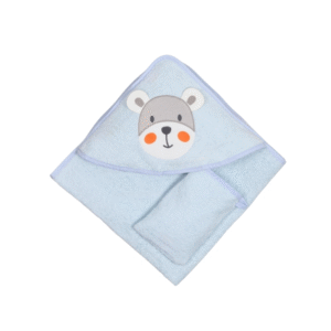 Babydo Towel and Washing Glove Set - Happy Hippo