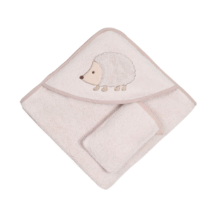 Towel & Washing Glove Set - Hedgehog