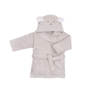 Woven Baby Bathrobe - Cute Sheep