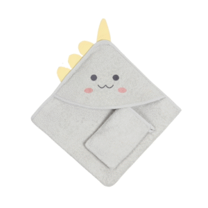 Towel & Washing Glove Set - Little Dino