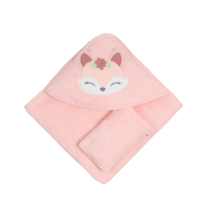 Towel & Washing Glove Set - Pretty Fox